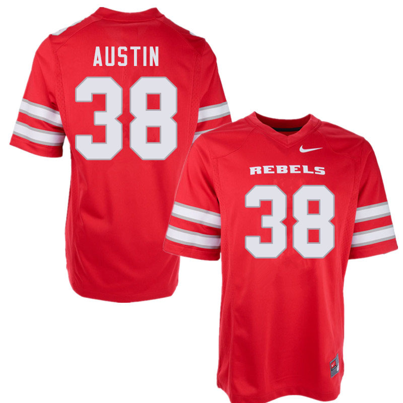 Men #38 Trey Austin UNLV Rebels College Football Jerseys Sale-Red